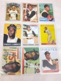 Roberto Clemente Card lot of 9 cards appear to be reprints