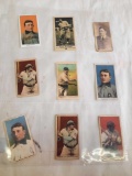 Wagner baseball card lot of 9 cards appear to be reprints