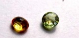 Sapphire lot of green and yellow african earth mined gems high quality .46 ct