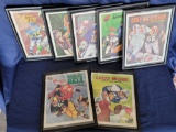 1970 Topps Football Posters Framed 7 Units