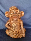Vintage 1968 Treasure Craft Monkey Cookie Jar