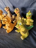 Vintage Land Before Time Hand Puppets 7 Units