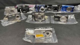 Large Lot of Digital Cameras. Vivitar, Kodak, Canon, Sony, LUMIX