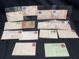 Assorted Stamped Envelopes and Post Cards