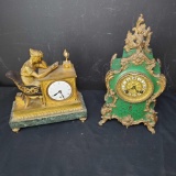 2 vintage mantle clocks