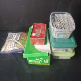 3 small bins 2 boxes and medium bag of 90s Baseball and basketball cards