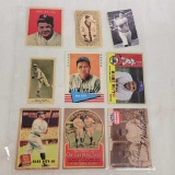 lot of 9 babe Ruth Baseball cards appear to be reprints.