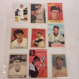 Ted Williams baseball lot of 9 cards appear to be reprints