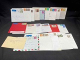 Assorted Post Stamped Air Mail Letters