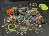 Large Lot of Fancy Costume Jewelry