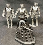 Dr Who 6 Inch Scale Action Figures. Cyberman. Electronic Dalek Sec