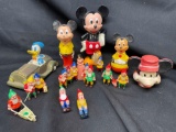 1960s Disney Donald Duck Squeaky Toy, Vintage Mickey Mouse Toys, Snow White.