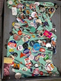 Large Collection of Pins / Buttons. Rock Bands, Police, U2, President Bush, More