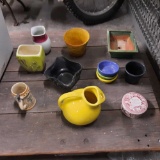 ceramic pots and misc. decor