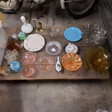 vintage glass kitchenware and decor