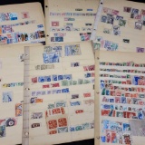 20 pages of stamps United States and foreign countries