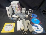 Nintendo Wii System With 11 Games, 2 Controllers, Wii Fit, USB Mic Motion Sensor bar And Power Cord