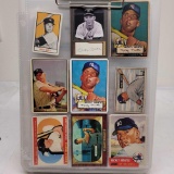 Mickey Mantle lot 9 Baseball cards appear to be reprints