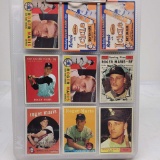 Roger Maris lot of 9 baseball cards appear to be reprints.