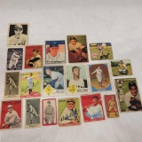 19 older looking reprints Topps, Goudey, Babe Ruth, Ty Cobb, Yogi Berra,