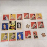 18 baseball cards appear to be reprints. Ted Williams, Stan Musial, Joe Dimaggio