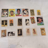 18 baseball cards appear to be reprints Babe Ruth, Mickey Mantle, Wagner,