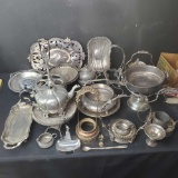 lot of silver plate and quadruple plate