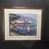 Framed art print with signature