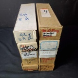 10 boxs of 80s-90s Baseball and football cards