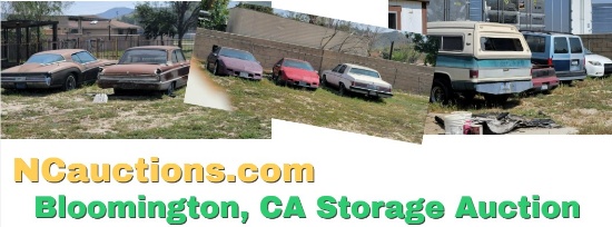 Bloomington, Ca Storage Yard Auction