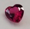 stunning Red heart cut Ruby 1.05ct