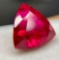 Exquisite Bright Trillion Cut Red Ruby Gemstone. 9.74ct Brilliant Super Sparkly