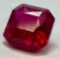 Stunningly Vibrant Square Cut Ruby Gemstone 9.07ct