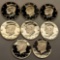 lot of 8 Kennedy silver halfs 2000-2009 Mirrors
