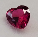 stunning Red heart cut Ruby 1.05ct