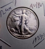 Walking liberty silver half 1934 s rare date au/bu high grade beauty