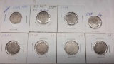 8 liberty Nickels 1899-1904