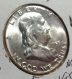 1953 Silver Franklin Half MS++++ Coin appears to be brand new. Glossy. No dings.