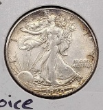 1940-S Walking Liberty Half in Choice Uncirculated