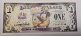 2009 $1 Disney Dollar Highly Collectable Mickey Mouse Dollar