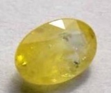 Sapphire yellow si+ high end .69 ct earth mined untreated african beauty $$ oval cut
