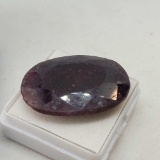 Huge Round cut deep blue Sapphire gemstone 44.82ct