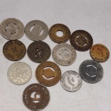 13 Transit tokens from Texas to Florida Pennsylvania