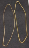 2 gold plated Necklaces