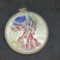 1999 Painted walking liberty silver dollar pendant 1oz fine silver...coin