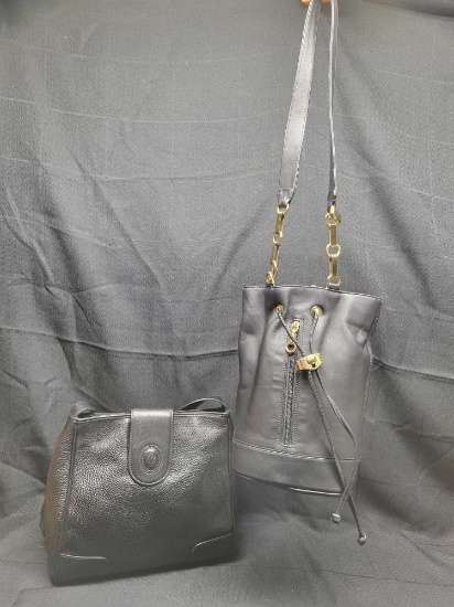 Mark Cross purses One is soft leather zipper bag. Classic Black bag.