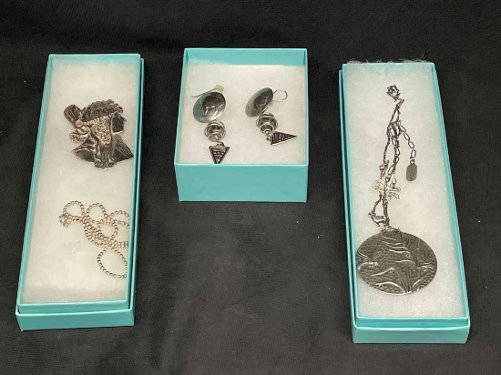 Tiffany & Co. Buffalo Nickle Earrings, Silver 925 Jewelry 61 total grams