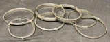 Sterling Silver Bracelets. 925 TAHF Mexico Tiffany and Co. 129 grams