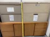 5 Filing Cabinets + 1 wooden Table