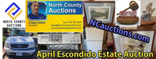 2022 April Escondido Estate Sale Auction